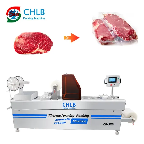 Automatic Thermoforming Vacuum Packaging Machine for Sausages and Meats