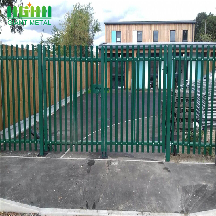 steel metal palisade security fence for garden decoration