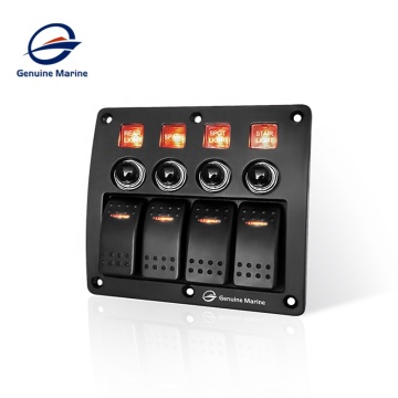 Genuine Marine 4 Gang Breaker Switch Panel