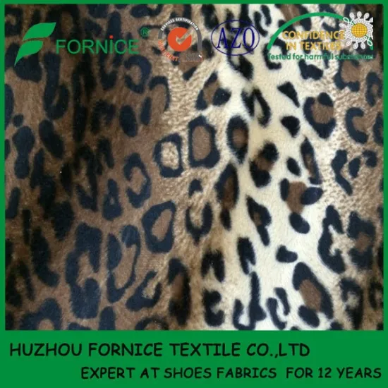 fornice textile leopard print velvet fabric