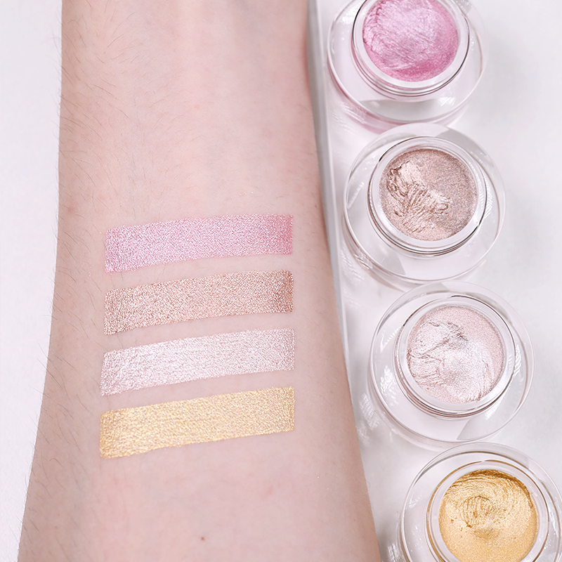 OEM Face Highlighters Gel Makeup Private Label Customization Makeup Highlighters Cream Palette Highlight Creamy