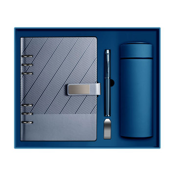 Customizable Leather Bound Notebook Set with Box and Lined Pages: Perfect Office and School Supplies