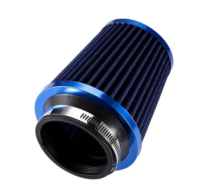 Filtro aria rossa da 90 mm 76 mm universale per tubo di assunzione di auto