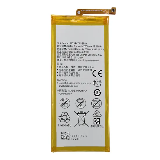 OEM Factory HB3447A9EBW 2600mAh Battery for Huawei Ascend P8 Models