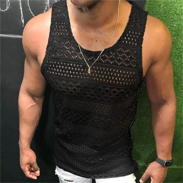 Summer Men's Slim Fit Cotton Ventilated Vest-Shirt
