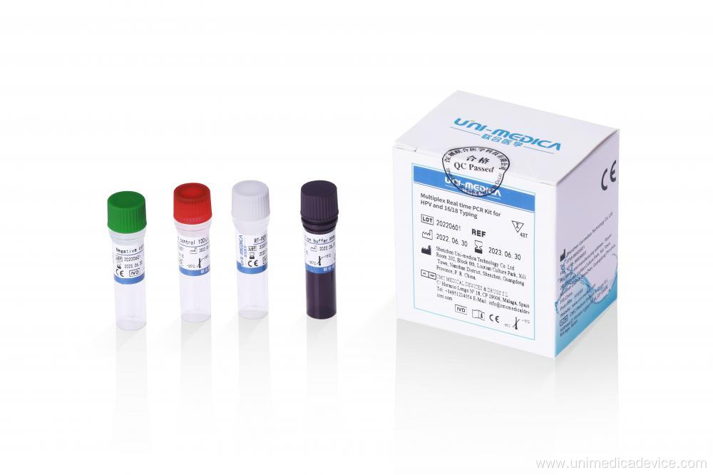 Multiplex Real time PCR Kit for HPV and 16/18 Typing