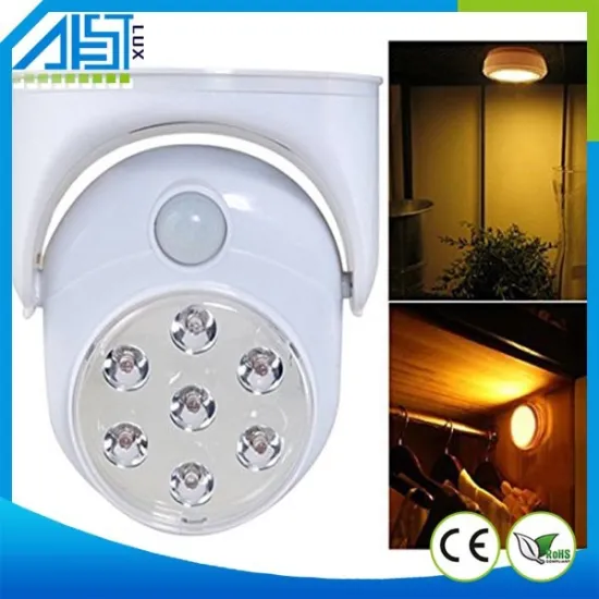 360 Degree Rotation PIR Motion Activated Cordless Sensor Safety Light