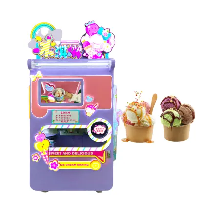 Automatic Commercial Fresh Fruits Vertical Gelato Hard Ice Cream Machine