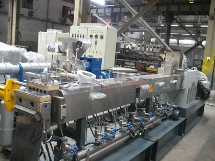 twin screw masterbatch/granules manufacturing small scale industries machinery/machines