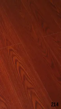 single click HDF AC4 walnut laminate parquet flooring