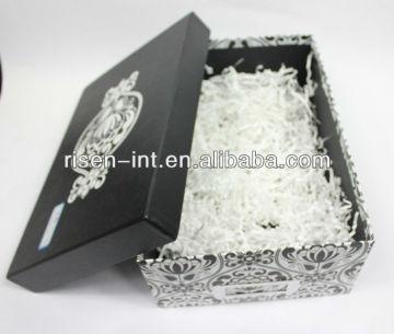 recyclable cheap shredded paper shoe box