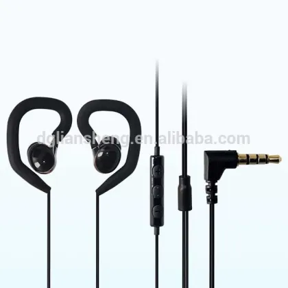 Purple headphones earhook headphones handsfree plastic headphones