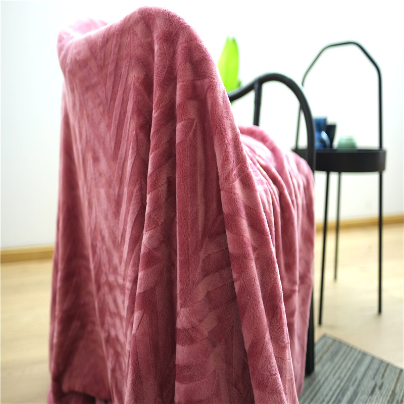 Skin-friendly Home Textiles Polyester Coral Fleece Blankets