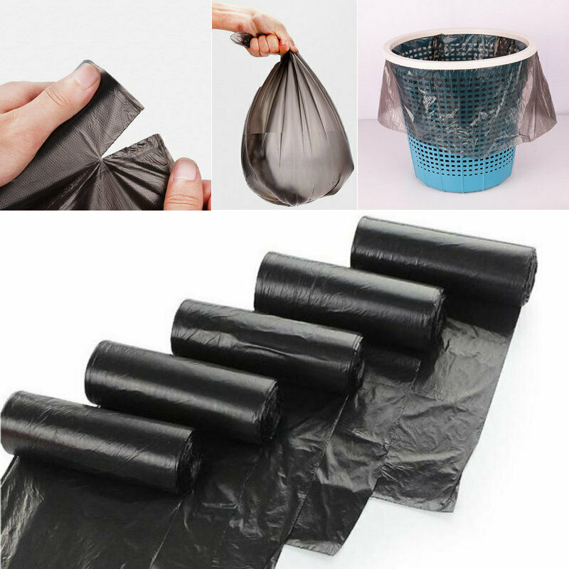 Garbage Can Liners Black Heavy Duty Trash Bags