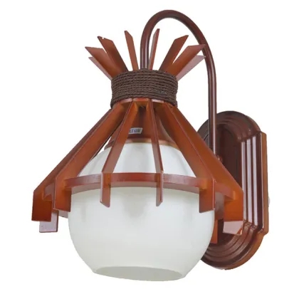 Red wood Lamp Designed Interior Decoration pendant Lighting
