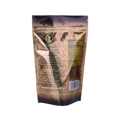 Sac d&#39;emballage d&#39;arachide ziplock de support recensable écologique