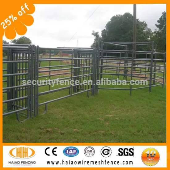 Hot dip galvanized zin Frame Finishing and Metal Frame Material cattle yard panels