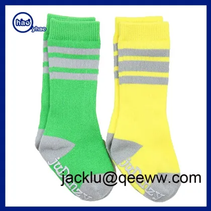 Custom Brand Organic cotton Baby socks sporty