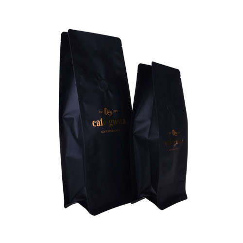 Fashion Laminated Black Recyclable Coffee Bags Wholesale