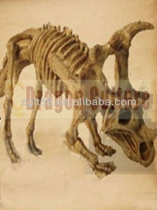 High quality fiberglass artificial jurassic dinosaur fossil for sale