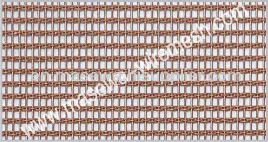 Brass Mesh For Architectural Curtain Wall 