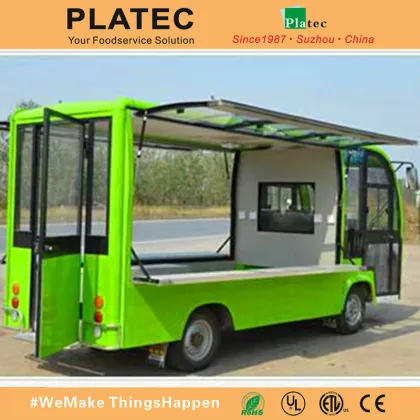 Mobile dining bus /electric fast food vending car for hot sale