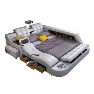 Multifunctional King Size Tatami Massage Storage Bed