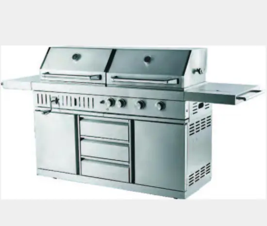 Charcoal and Gas Grill Combo