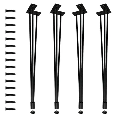 12mm Hairpin Legs New Design 3 Rod Furniture Hairpin Legs Table Base Wholesale Metal Hairpin Table Legs