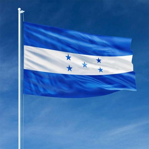 Honduras national flag blue white 5 stars flag