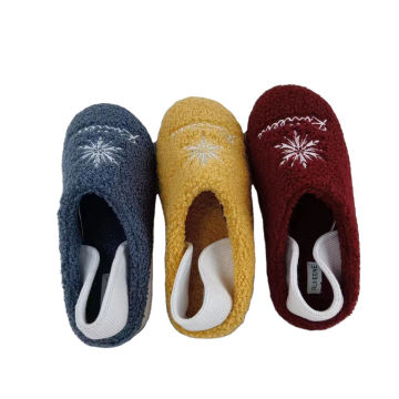 Winter Warm Teddy upper Indoor Fluffy Slippers