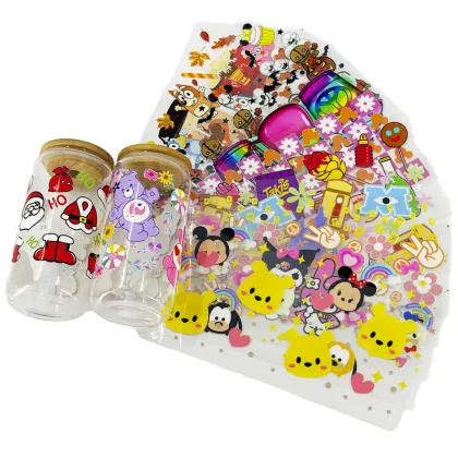 Ready to Ship 16oz Libbey UV DTF Custom Cup Wraps and Tumblers with Logo