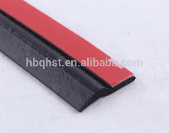 D shape EPDM sponge foam strips/3M tape adhesive auto seal strip/EPDM profile