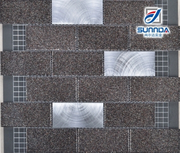 300x300mm ceramic mosaic tile,for bathroom wall tile,glitter mixed mosaic tile