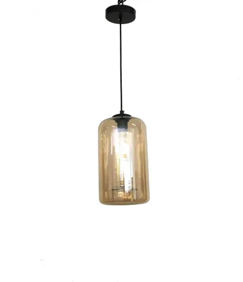 Decorative coffee bar glass hanging pendant lamp
