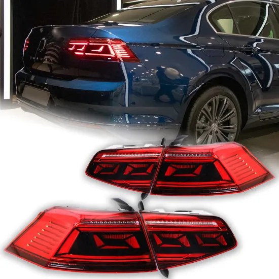 VW Passat B8 & Magotan LED Tail Lamp - Dynamic Signal Rear Stop Brake Reverse Lights (2016-2019)