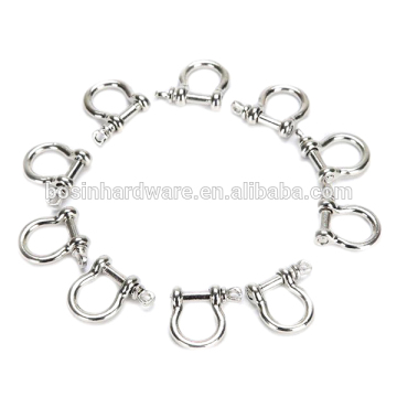 Fashion High Quality Metal Bow Shaped Stainless Steel Shackles Bulk