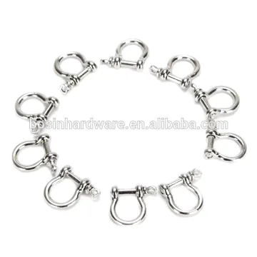 Fashion High Quality Metal Bow Shaped Stainless Steel Shackles Bulk