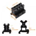 FOCUHUNTER 3 Slots Adjustable Height Picatinny Riser Mount