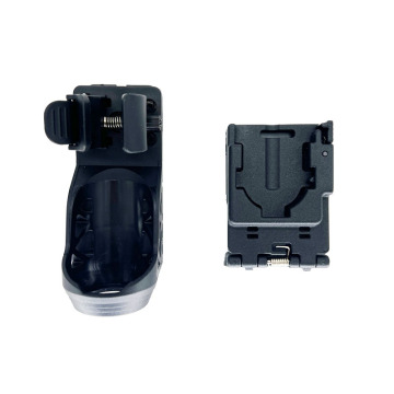 360° Rotatable Flashlight Case with Tactical Bracket and Quick Release Cover