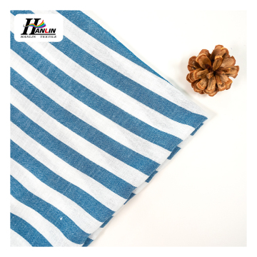 Custom Printed Polyester Fabric with Yarn Dyed Stripe Design – Hot Sale
