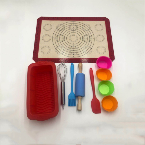 अनुकूलित रंग बॉक्स शैक्षिक बच्चों सिलिकॉन बेकिंग सेट