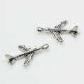 3D Airplane Alloy Plane Charm For Bracelet Earring Necklace Pendant DIY Making