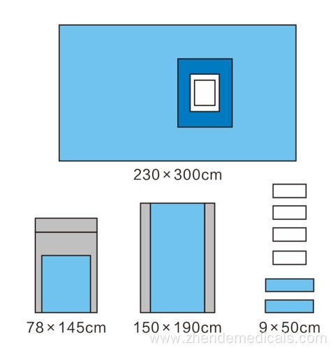 New Nonwoven Strong Laparoscopy Set Surgical Drapes