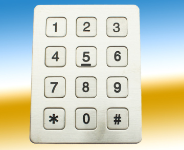 Sixteen Buttons Stainless Steel Keypad K6 Kntech