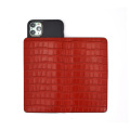 Premium Handmade Crocodile Leather Wallet Flip Phone Case
