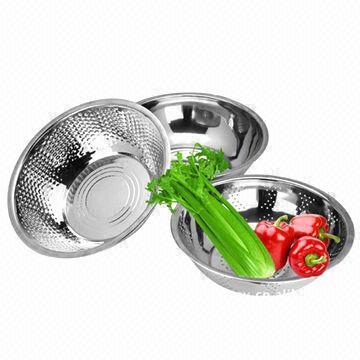 Vegetable Colander, Made of Stainless Steel