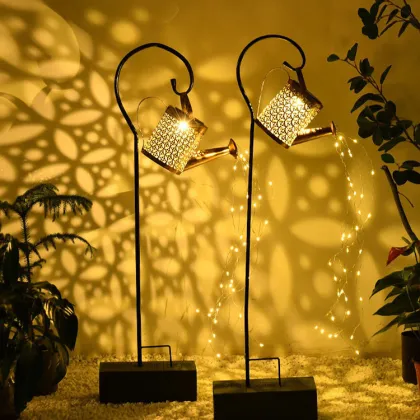 Outdoor Solar Kettle Lamp - Copper Wire Garden Lawn Decoration