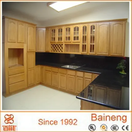 oak solid wood kitchen cabinet door for modern kitchen designs