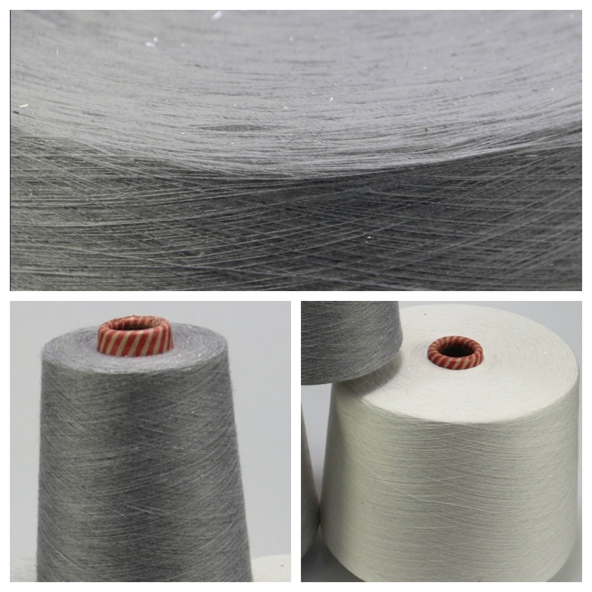 silver coated metalic yarn